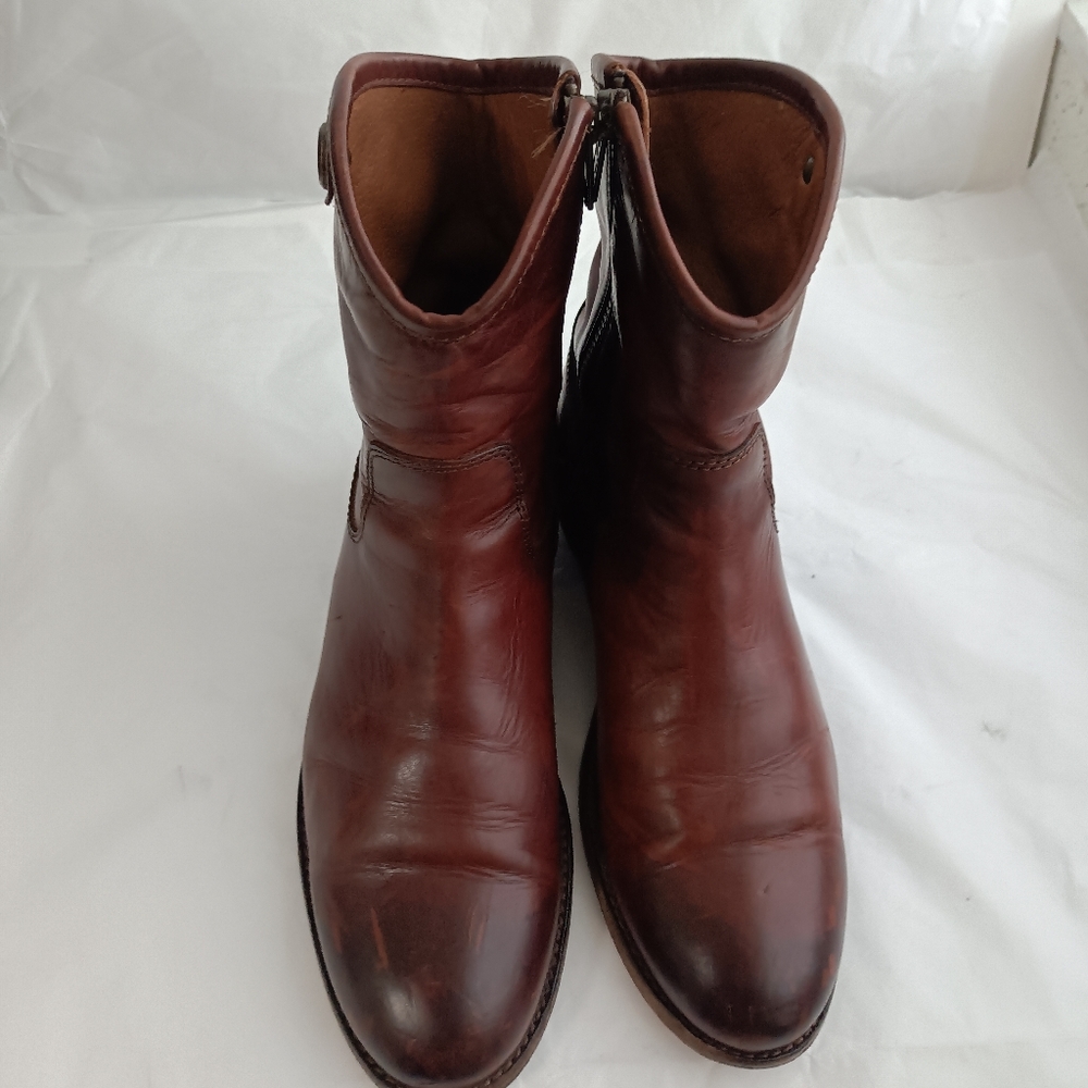 Frye Melissa Button Short Boot Pull Up Leathersiz… - image 7